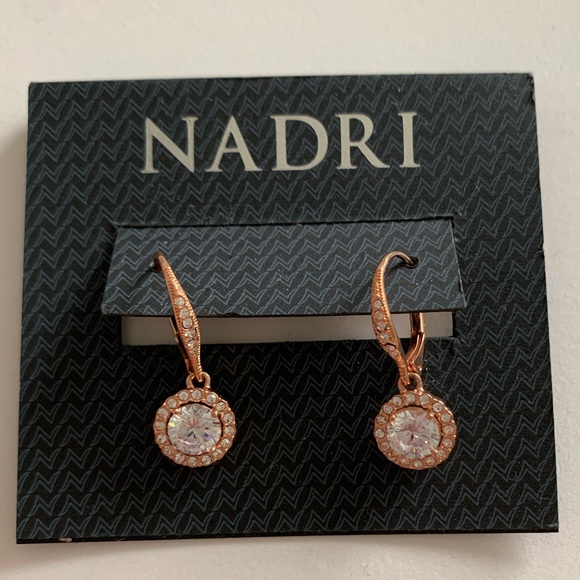 Nadri Jewelry - NADRI Rose Gold Earrings